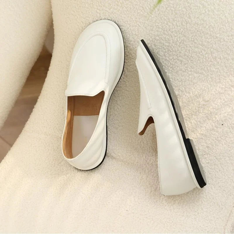 Women's Leather Mary Jane Loafers