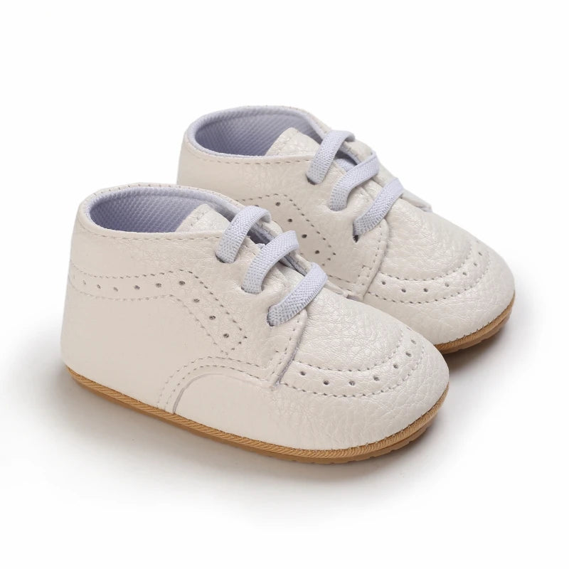 Baby Retro PU Leather First Walkers
