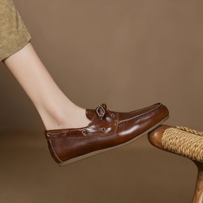 Women's Vintage Suede Leather Loafers
