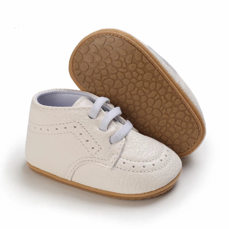 Baby Retro PU Leather First Walkers