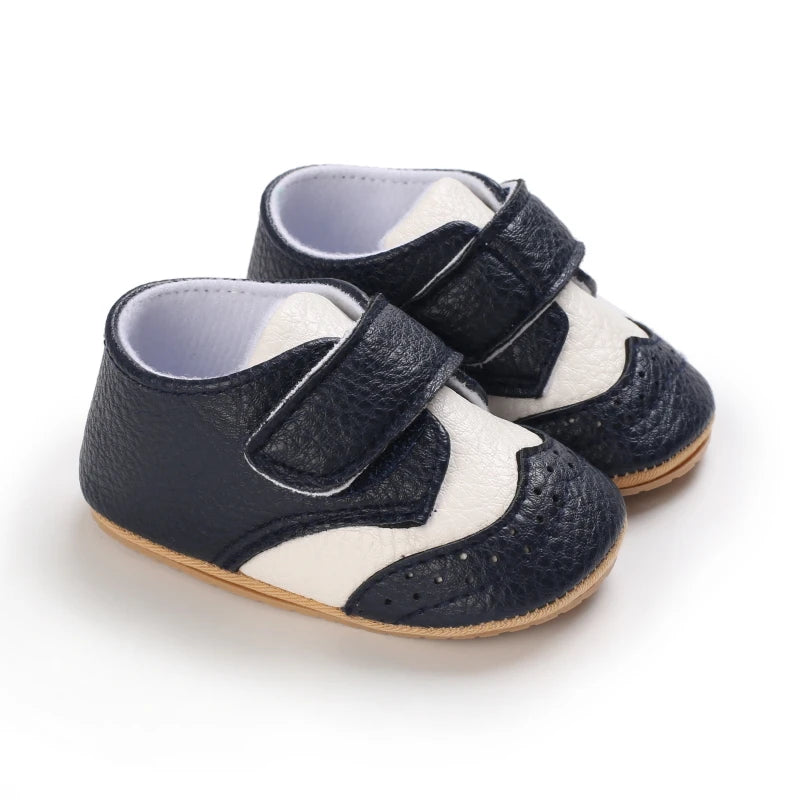 Baby Retro PU Leather First Walkers