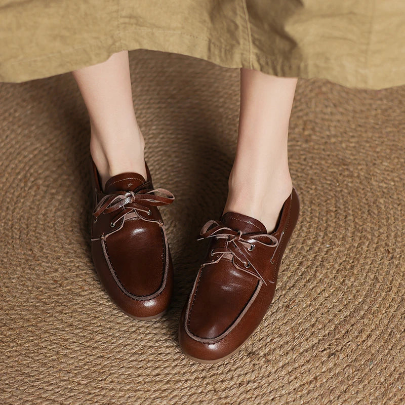 Women's Vintage Suede Leather Loafers