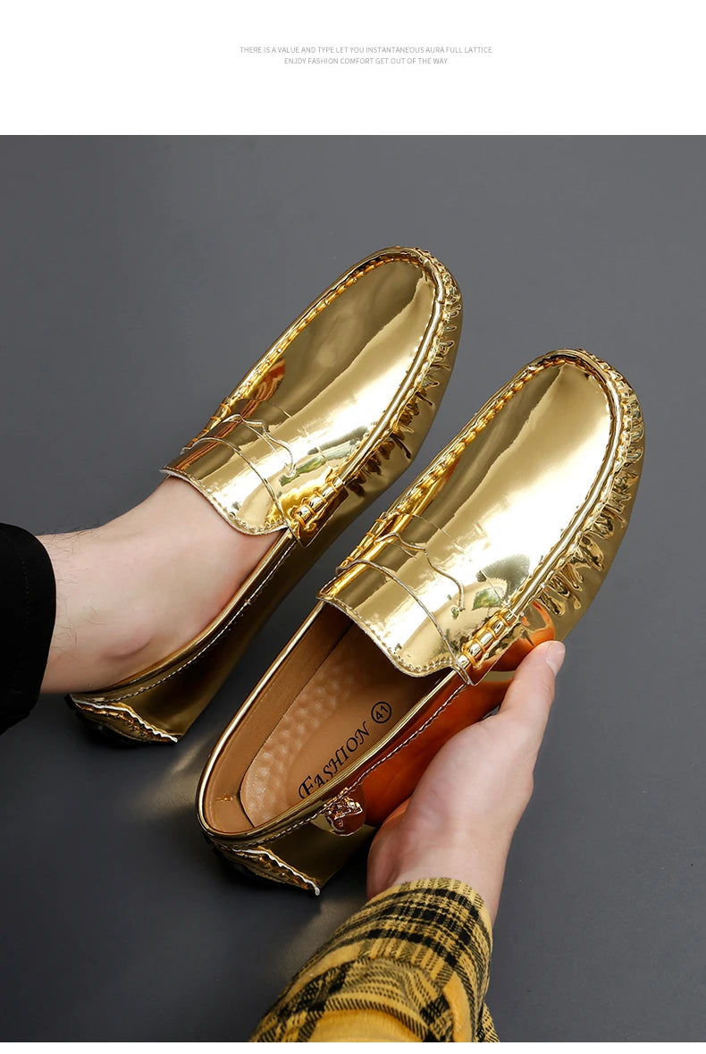 Women's Patent Leather Slip-On Loafers