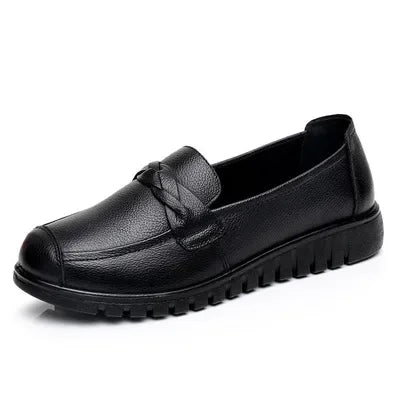 Women's Black Soft Sole Comfort Loafers