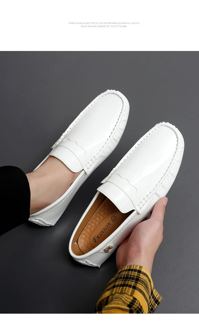 Women's Patent Leather Slip-On Loafers