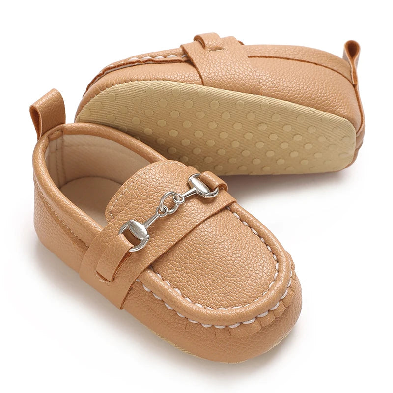 Baby Soft Bottom PU Bean Shoes