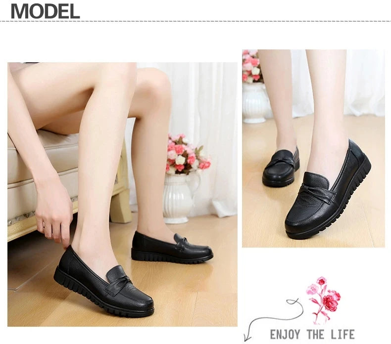 Women's Genuine Leather Comfort Loafers