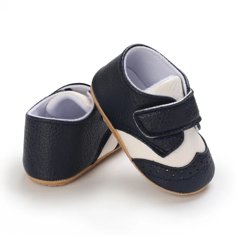 Baby Retro PU Leather First Walkers