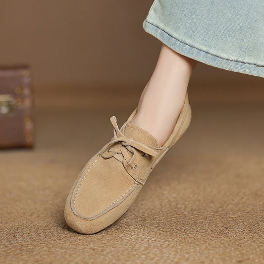 Women's Vintage Suede Leather Loafers