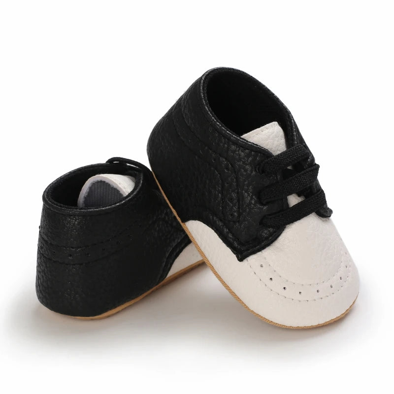 Baby Retro PU Leather First Walkers