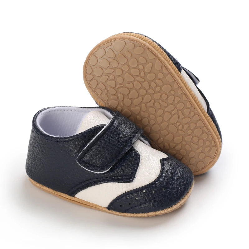 Baby Retro PU Leather First Walkers