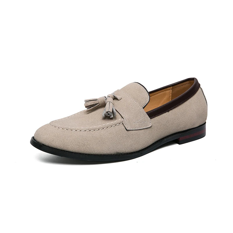 Womens Suede Tassel Driving Loafers