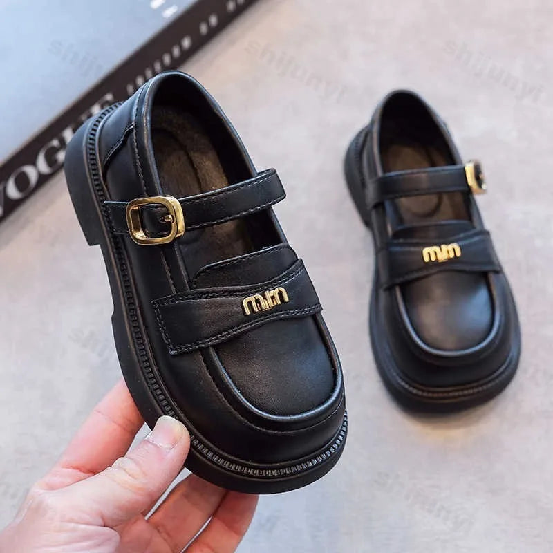 Girls' PU Leather School Loafers