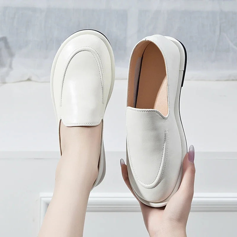Women's Leather Mary Jane Loafers
