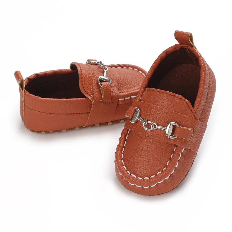 Baby Soft Bottom PU Bean Shoes