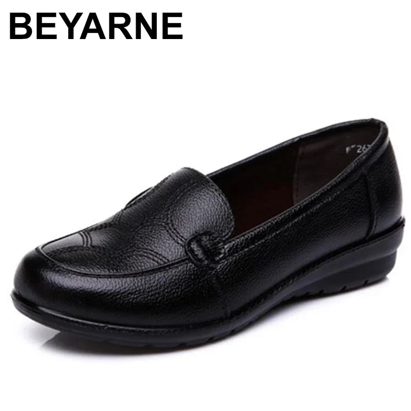 Women's Black Soft Sole Comfort Loafers