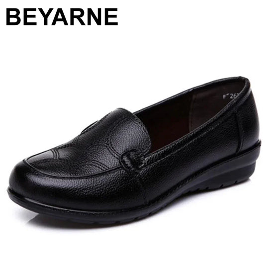Women's Black Soft Sole Comfort Loafers