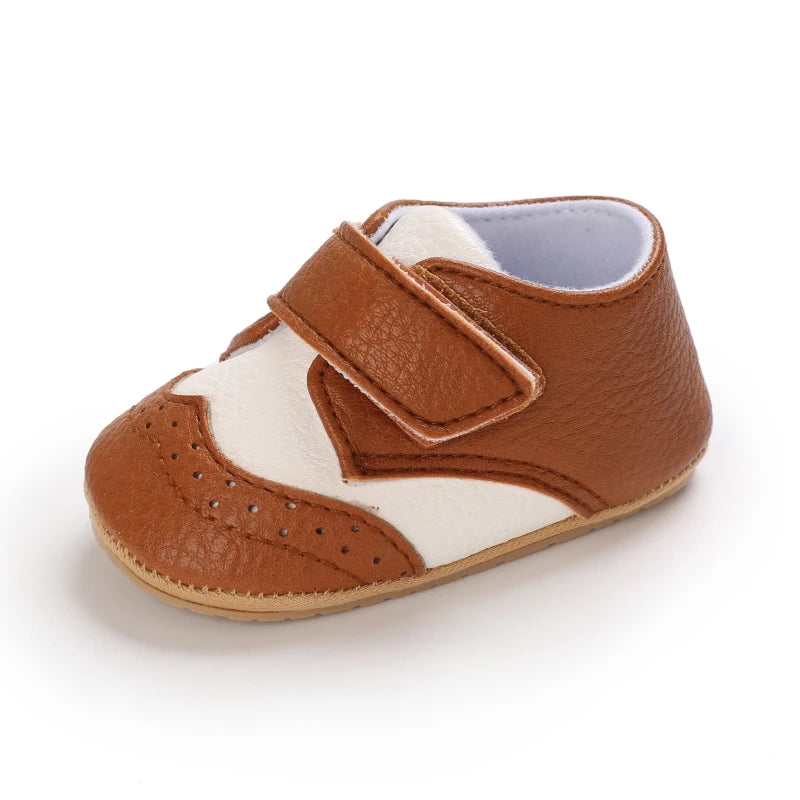 Baby Retro PU Leather First Walkers