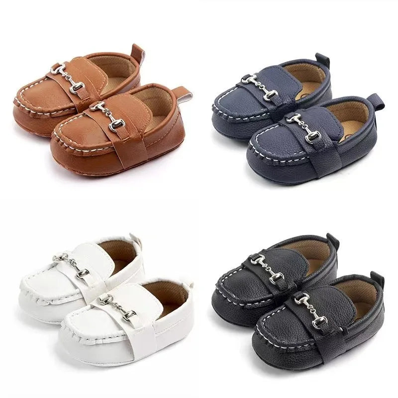 Baby Soft Bottom PU Bean Shoes