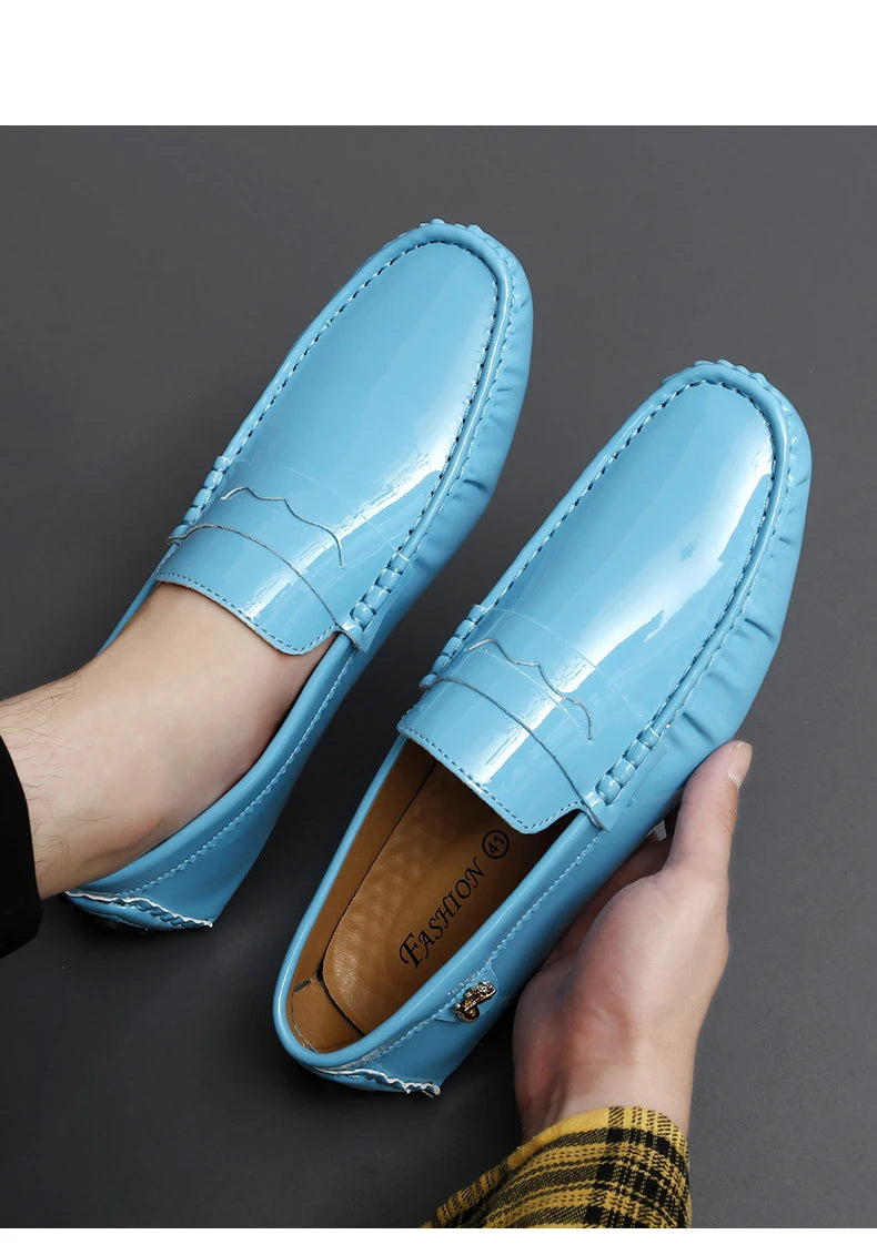 Women's Patent Leather Slip-On Loafers