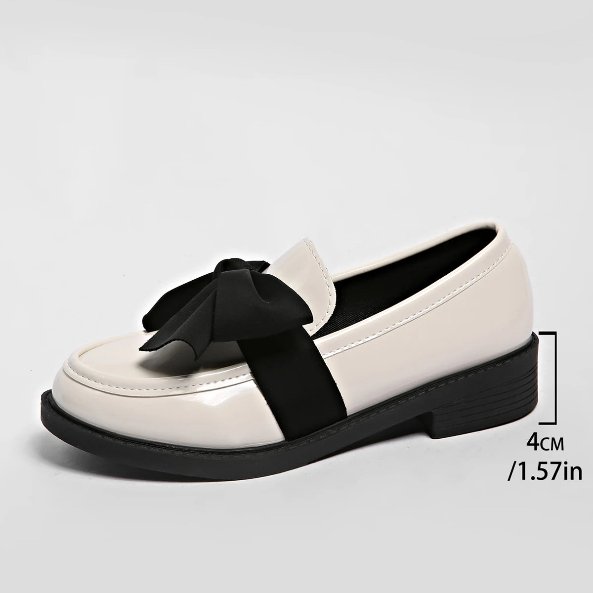 Women's Patent Leather Bow Loafers
