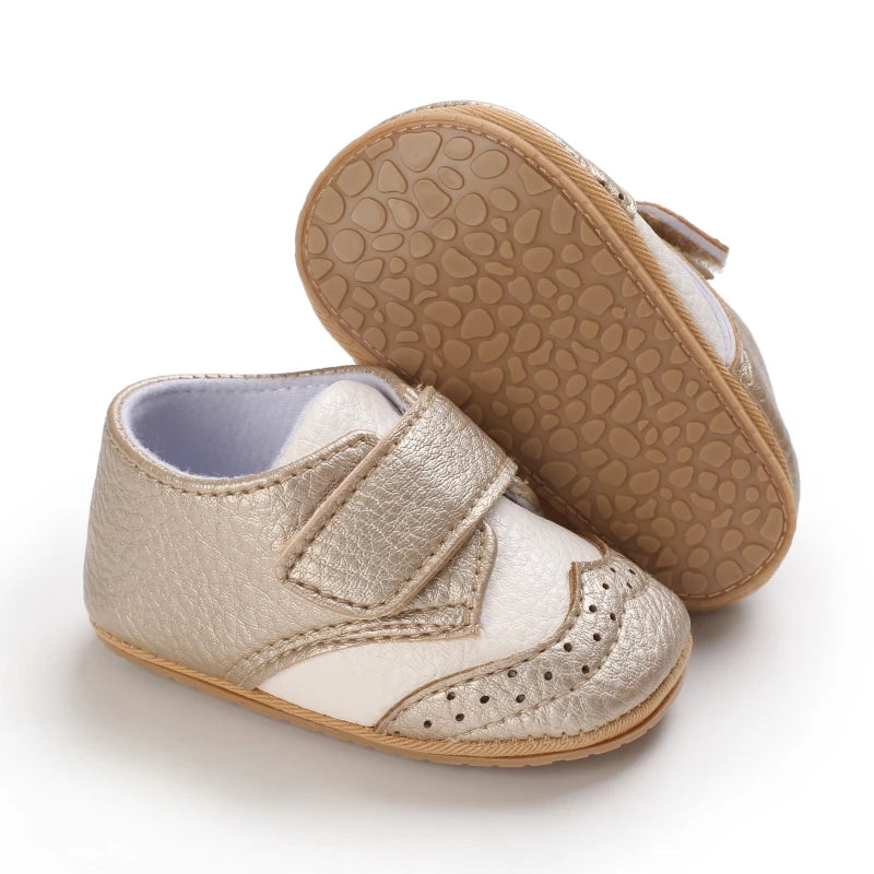 Baby Retro PU Leather First Walkers