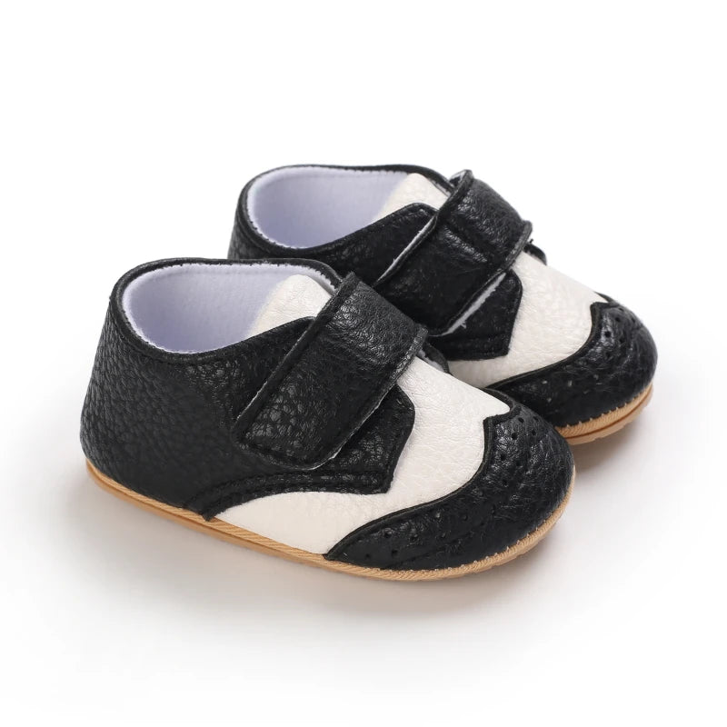 Baby Retro PU Leather First Walkers