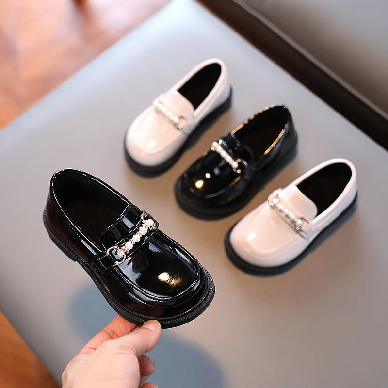 Girls' British Style Wedding Loafers