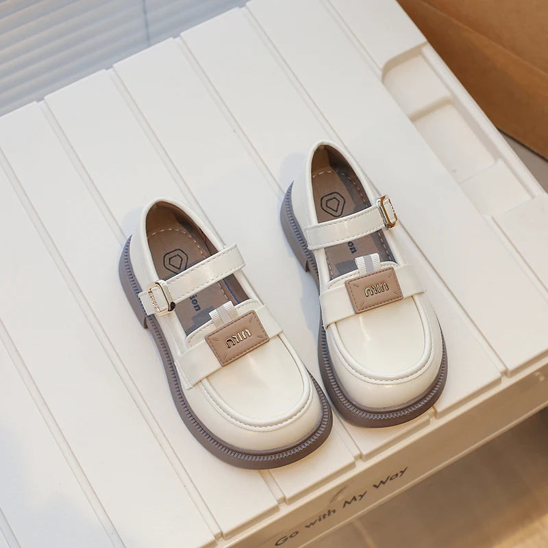 Kids' Designer Leather Party Flats