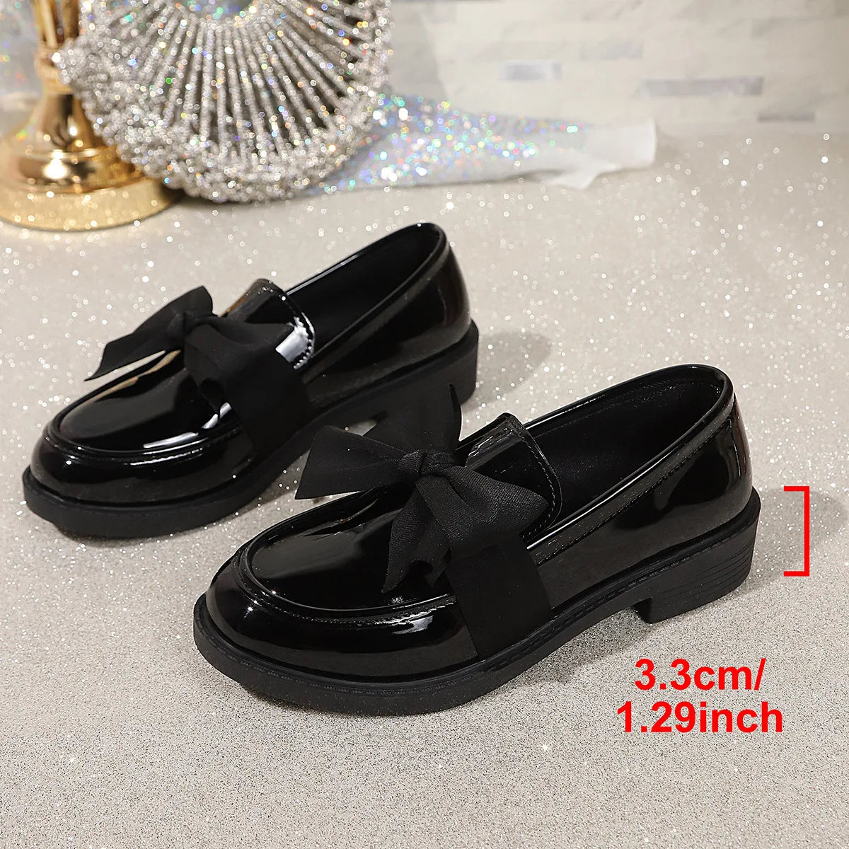 Women's Bow Platform Slip-On Loafers