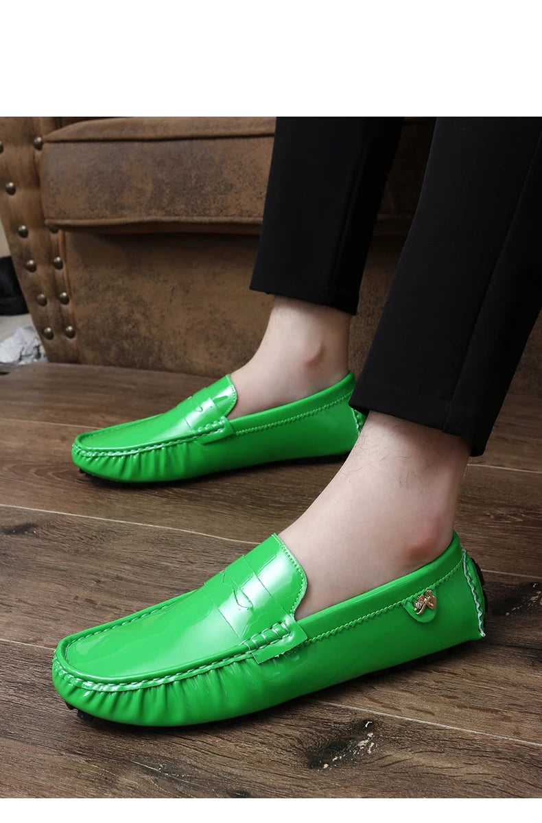 Women's Patent Leather Slip-On Loafers