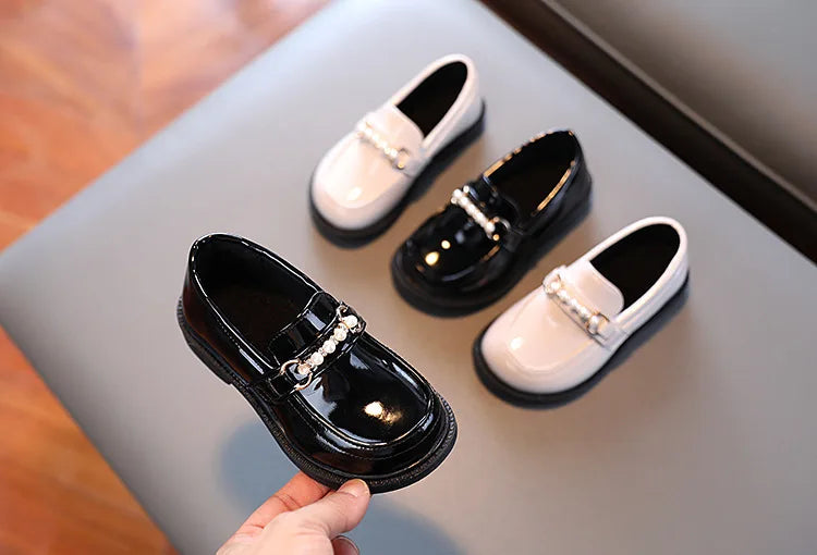 Girls' British Style Wedding Loafers