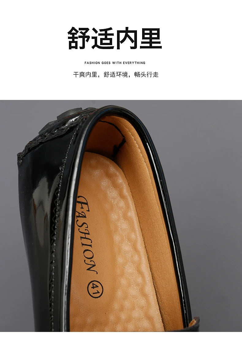 Women's Patent Leather Slip-On Loafers