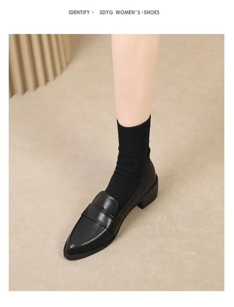 Women's Black Patent Leather Work Loafers
