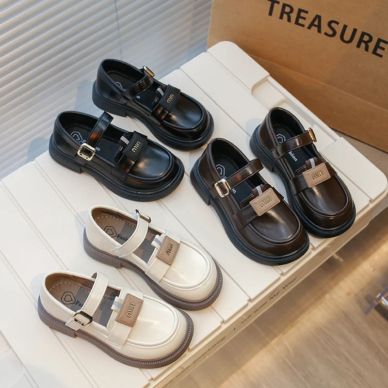 Kids' Designer Leather Party Flats