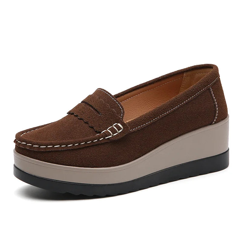 Women's Plus Size Wedge Loafers