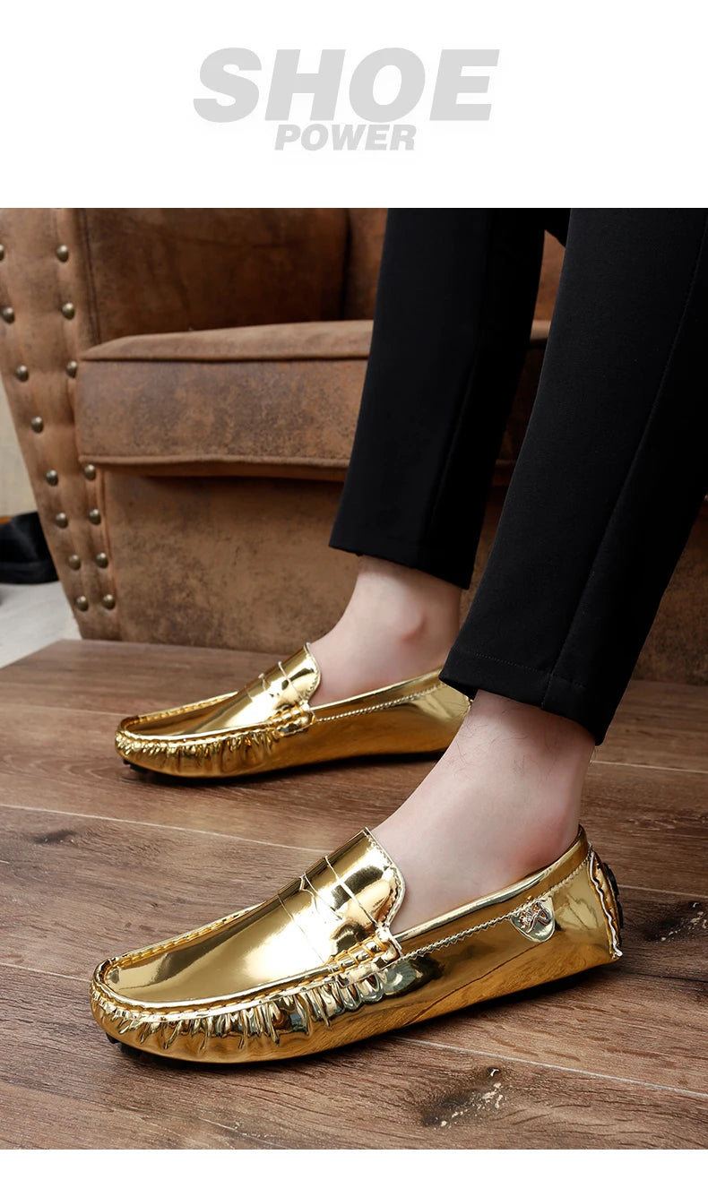 Women's Patent Leather Slip-On Loafers