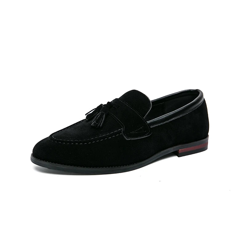 Womens Suede Tassel Driving Loafers