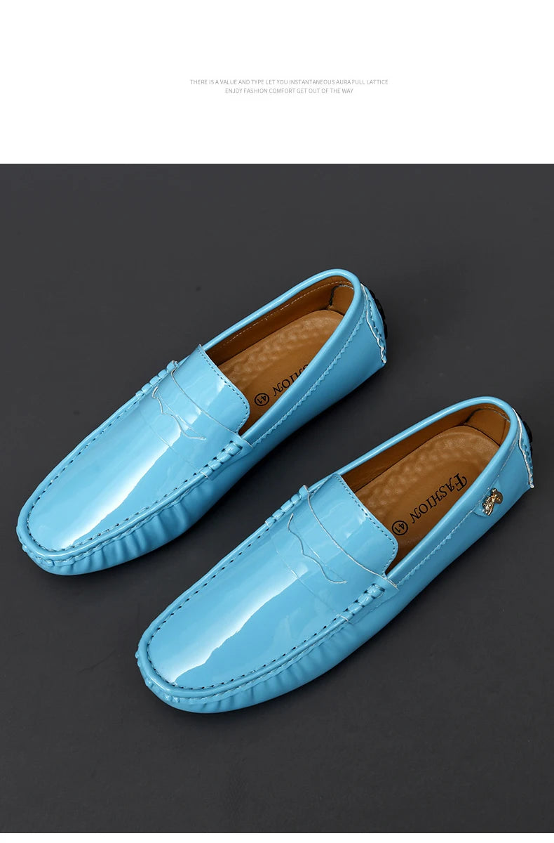 Women's Patent Leather Slip-On Loafers