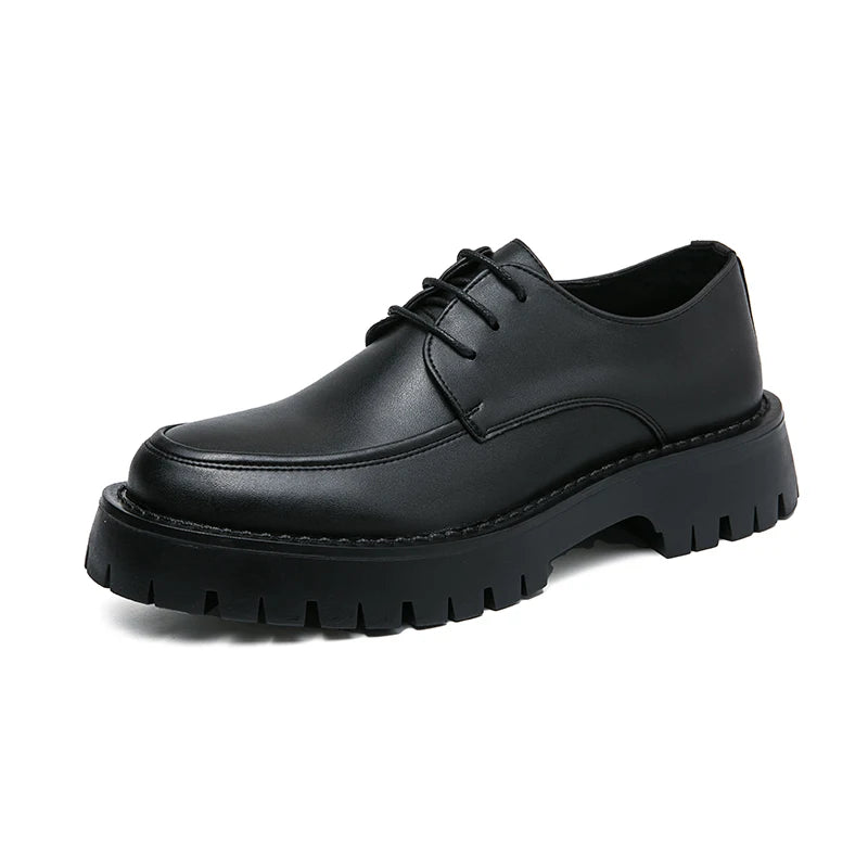 Women's Black Platform Wedding Loafers