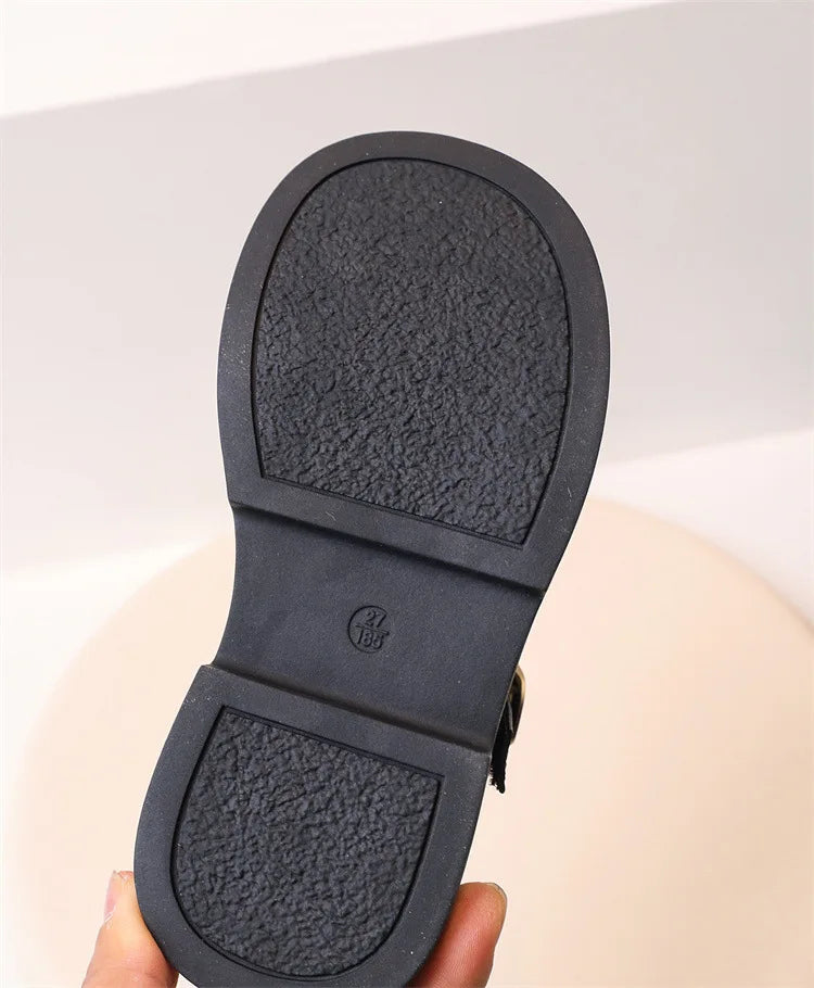 Girls' PU Leather School Loafers