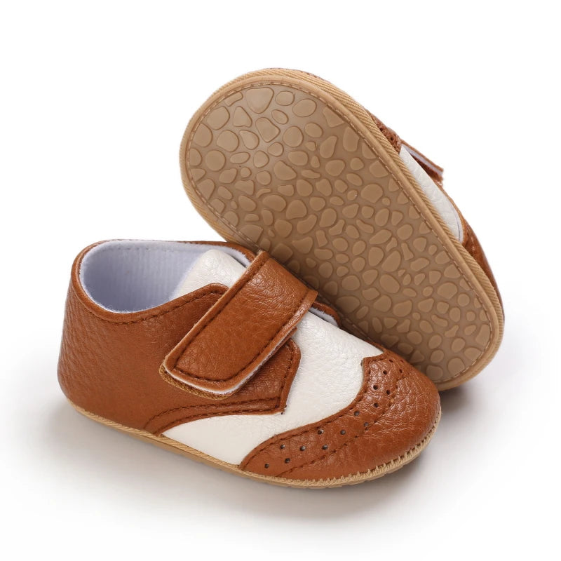 Baby Retro PU Leather First Walkers