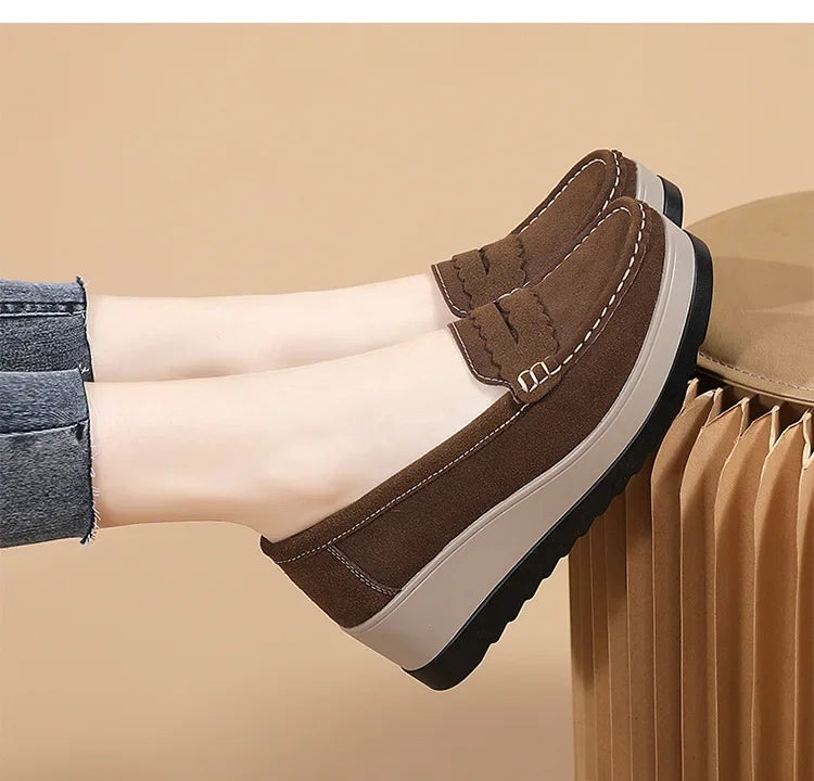 Women's Plus Size Wedge Loafers