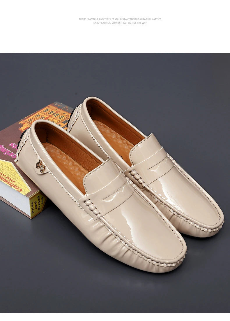Women's Patent Leather Slip-On Loafers