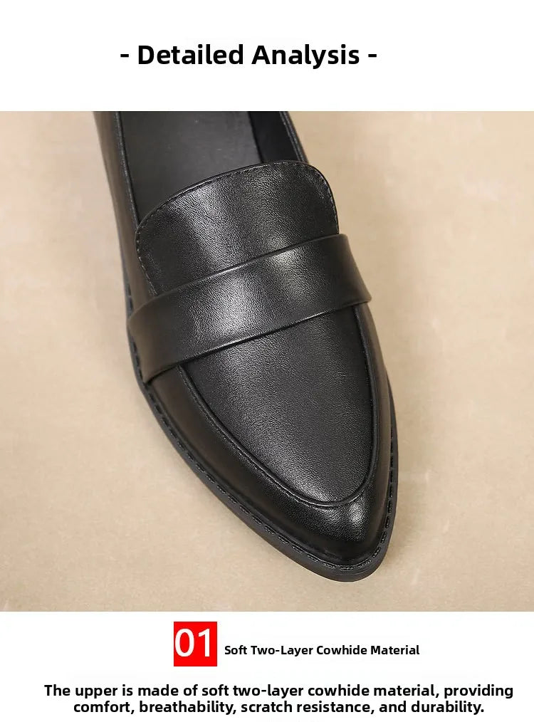 Women's Black Patent Leather Work Loafers