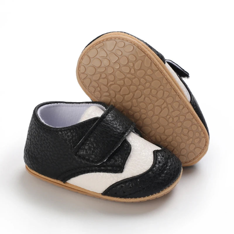 Baby Retro PU Leather First Walkers
