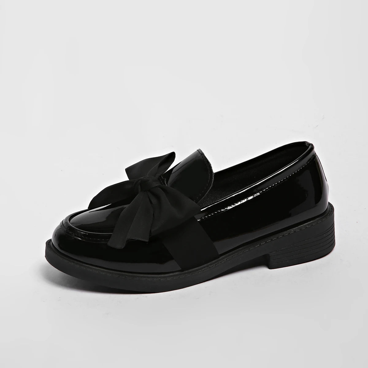Women's Patent Leather Bow Loafers