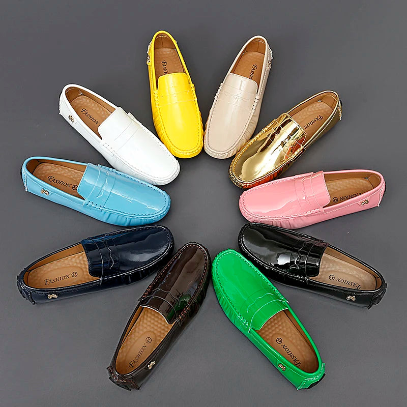 Women's Patent Leather Slip-On Loafers