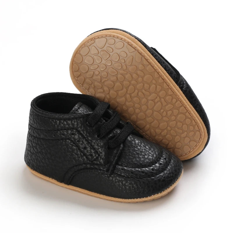 Baby Retro PU Leather First Walkers