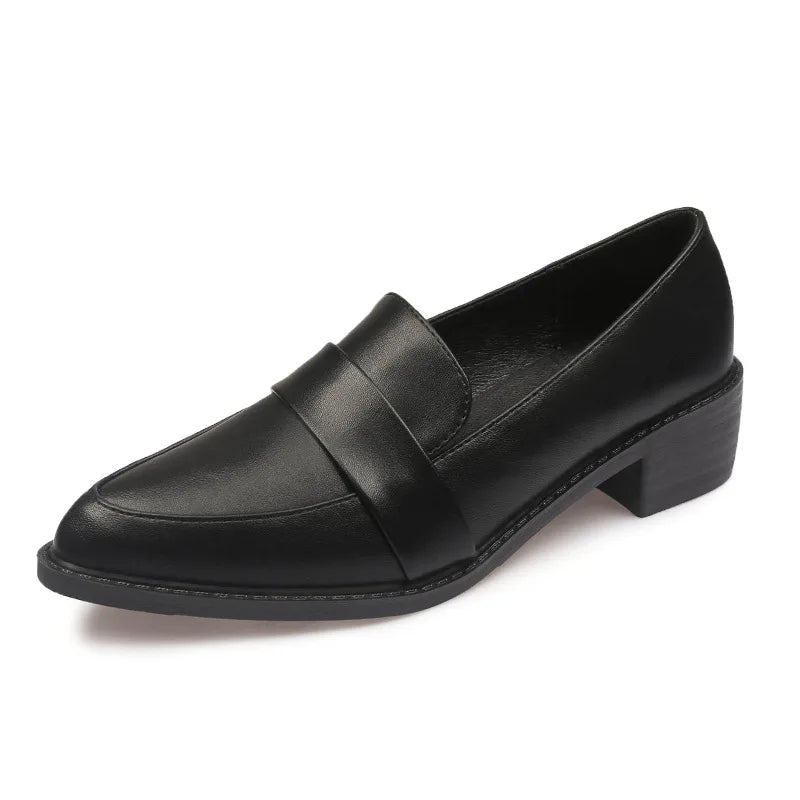 Women's Black Patent Leather Work Loafers